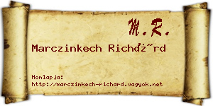 Marczinkech Richárd névjegykártya